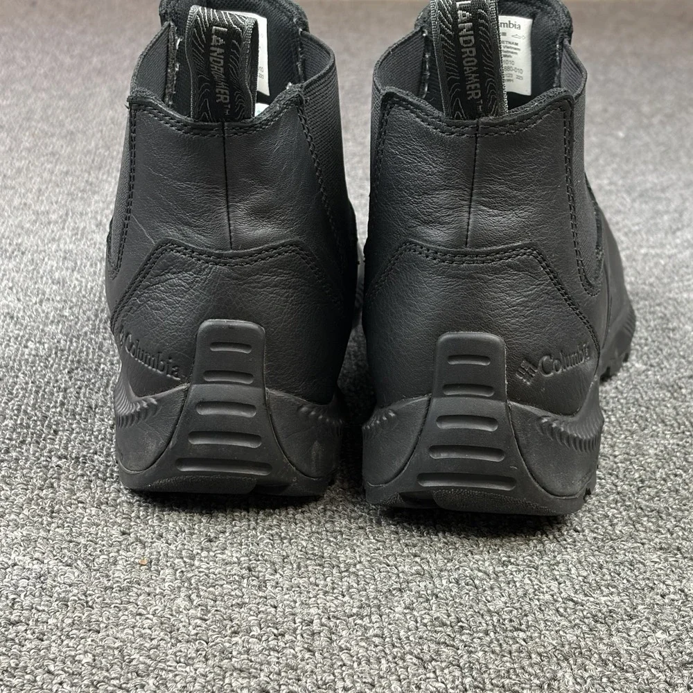 Columbia Landroamer Scout Boots Mens Size 11.5 Black Leather Chelsea BM6880-010